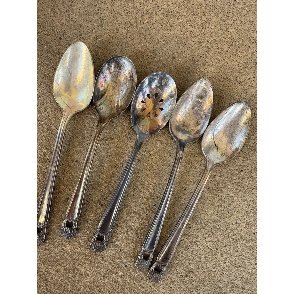 Vintage 1847 Rogers Bros "Eternally Yours" silverplate flatware set Partial - Picture 5 of 13